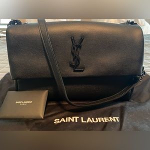 YSL West Hollywood Crossbody/Shoulder bag Pebble Leather NWT NBW